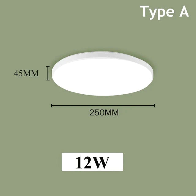 Plafoniere a led Moderne lampade da soffitto a LED Lampade a pannello tondo 12W 24W per soggiorno cucina
