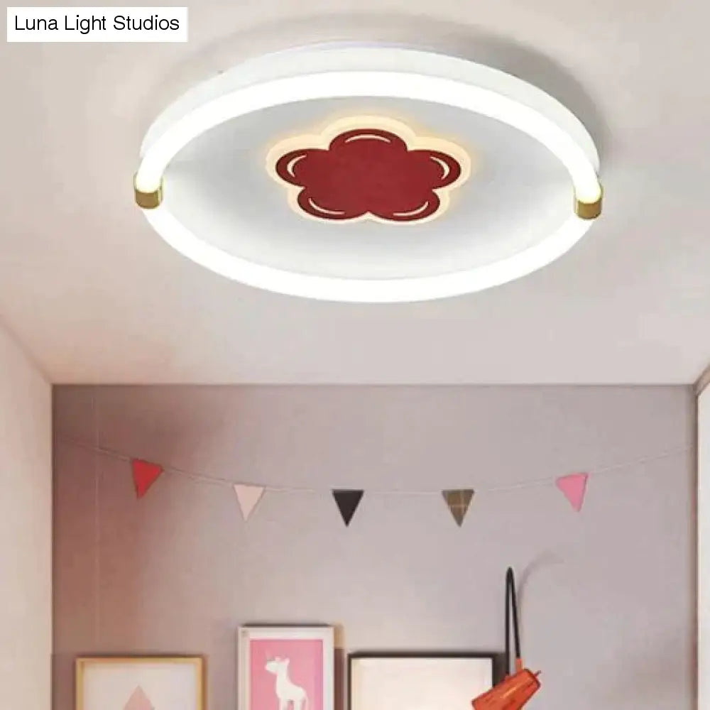 Preciosa lámpara de techo LED creativa para habitación de flores