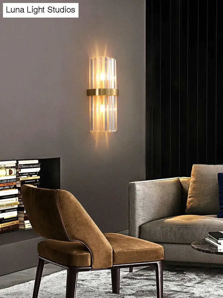 Modern Luxury Living Room Background Wall Lamp Bedroom Bedside Copper Wall Lamp