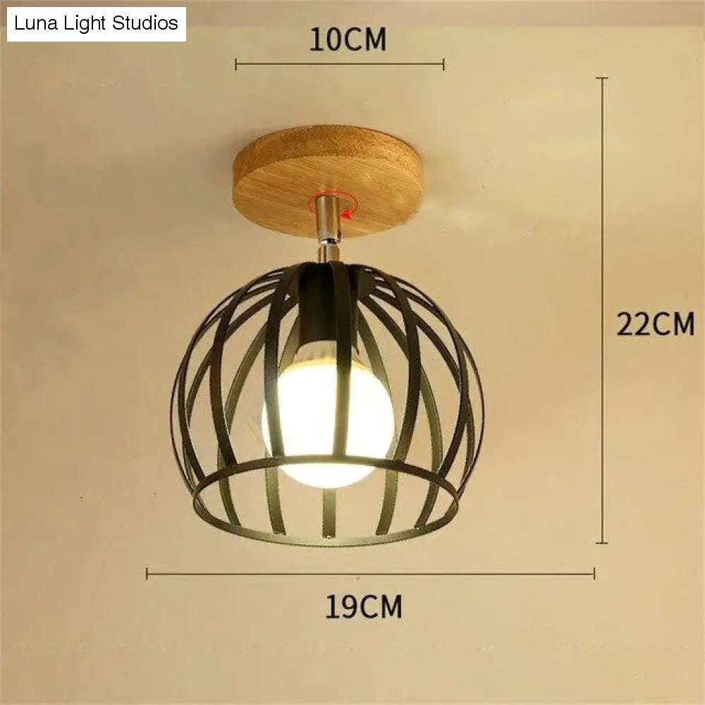 Plafonnier nordique en fer forgé, design moderne et minimaliste, luminaire décoratif de plafond, idéal pour un bureau, une chambre à coucher ou une chambre à coucher, créatif