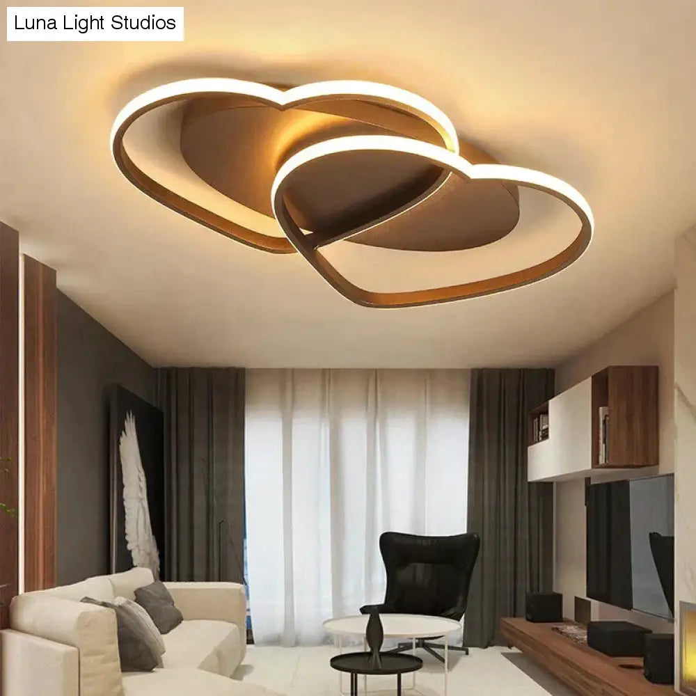 Led kroonluchter plafondlamp moderne verlichting plafondlamp hartvormig licht voor woonkamer kinderkamer restaurant badkamer