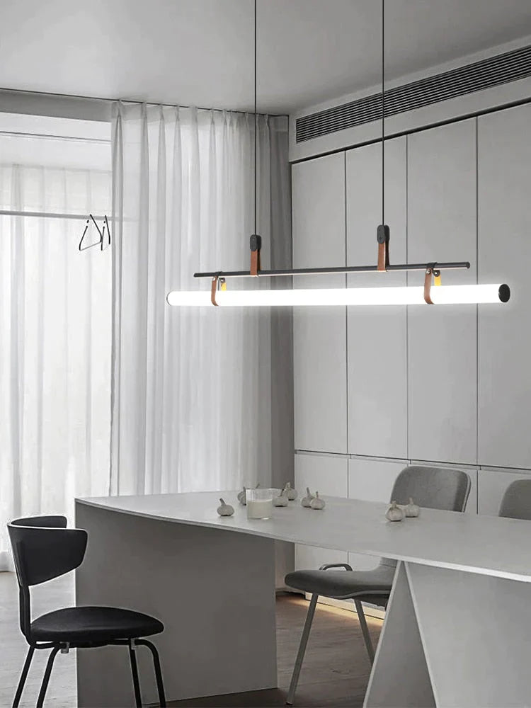 Casia V – Moderne lineare LED-Bar-Pendelleuchte für Esszimmer, Küche, Büro