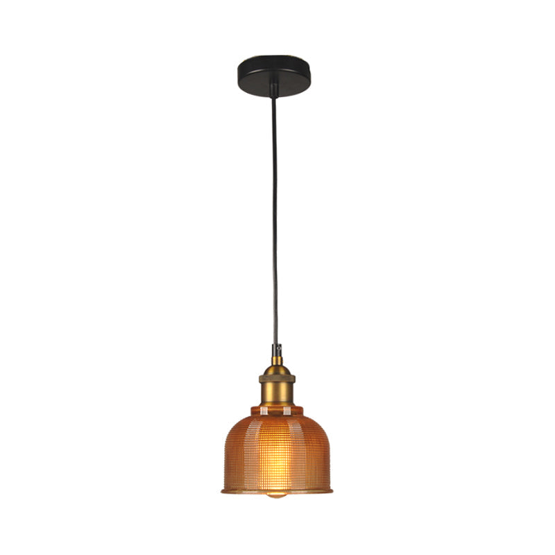 Vintage Carillon-Pendelleuchte: Gitterglas-Aufhängung im Retro-Stil für das Esszimmer