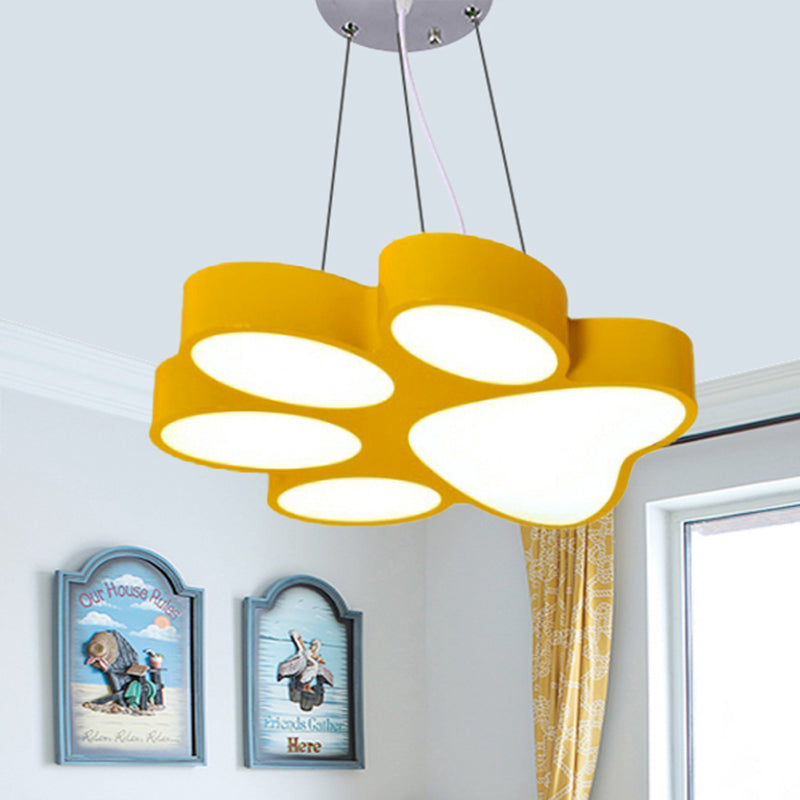 Lámpara colgante LED de dibujos animados - Luz colgante de baño con pata de perrito