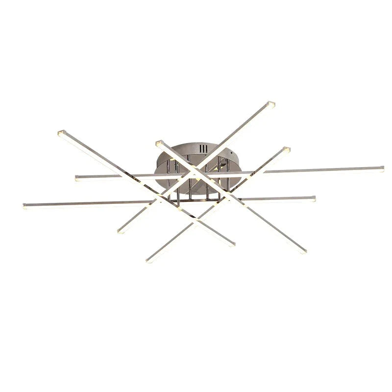 Chromowane wykończenie Nowoczesne lampy sufitowe LED do salonu Sypialnia Gabinet Lampa sufitowa Home Deco