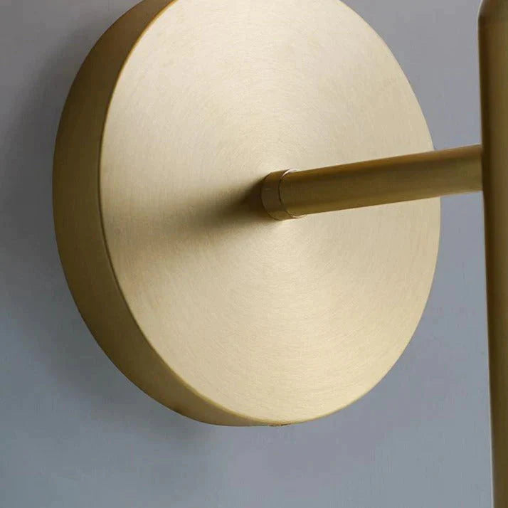 Einfache nordische moderne Schlafzimmer-Nachttischlampe aus Kupfer