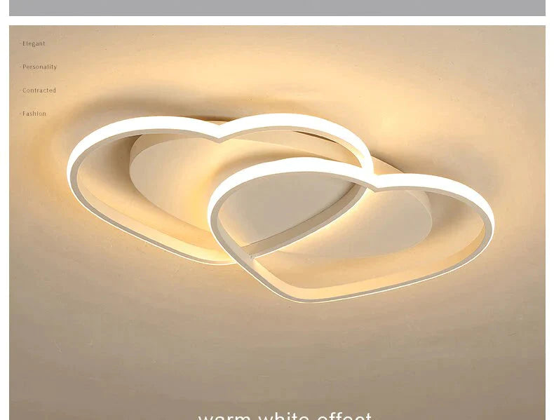 Led kroonluchter plafondlamp moderne verlichting plafondlamp hartvormig licht voor woonkamer kinderkamer restaurant badkamer