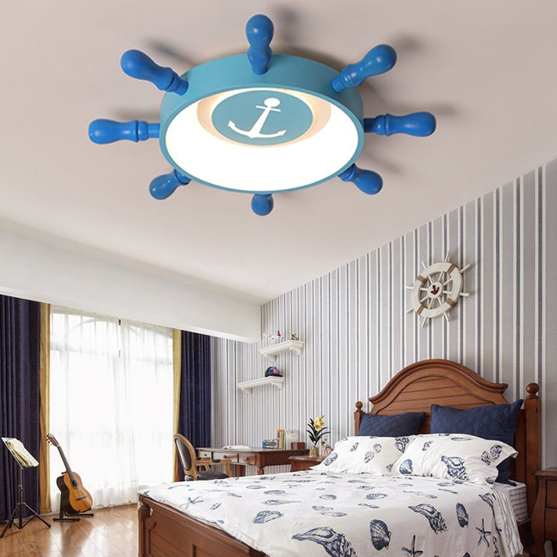 Blue Rudder Kids LED Flush Mount Fixture - 19.5