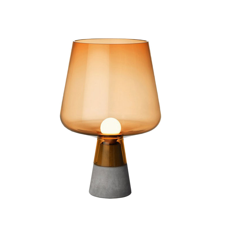 Truncated Cone Cognac Glass Table Lamp - Mid Century Design - 8