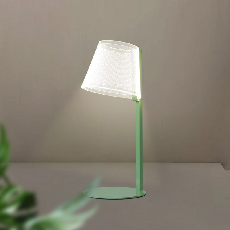 Macaron Acrylic Tapered Shade Table Lamp - LED Nightstand Lighting for Kids Bedroom