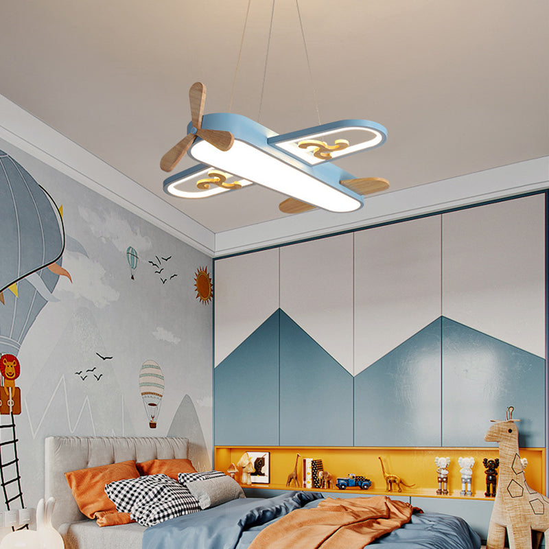 Lampe suspendue en acrylique pour enfants, lustre LED pour chambres à coucher