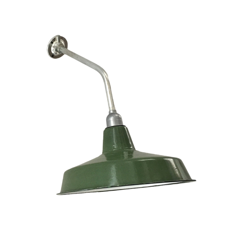 Outdoor Farmhouse Iron Wall Sconce with Bend Arm - 12