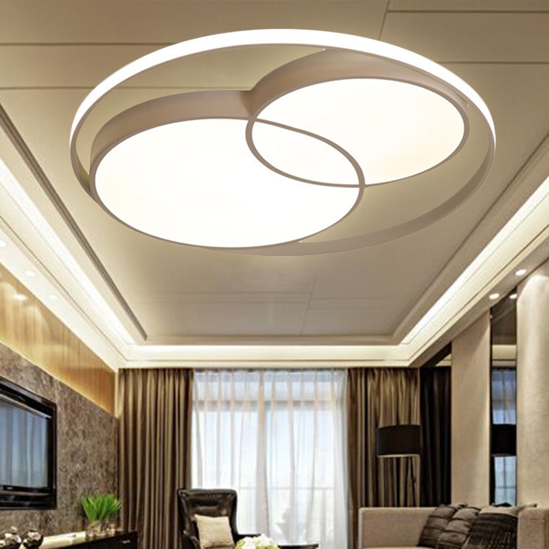 Modern Acrylic Snowman Ceiling Light - Stylish Flush Mount for Study Room & Kitchen