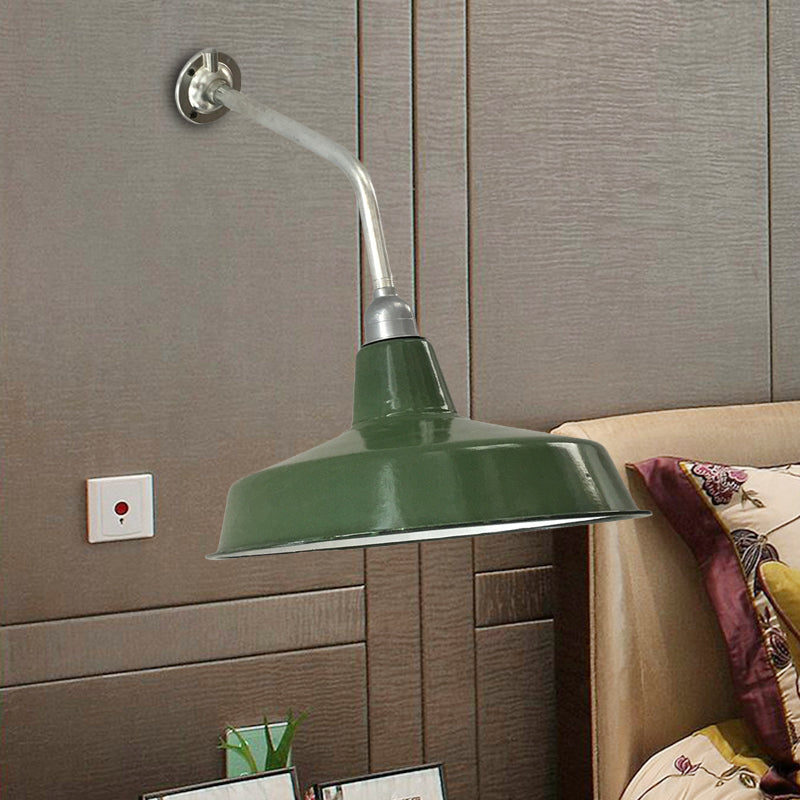 Outdoor Farmhouse Iron Wall Sconce with Bend Arm - 12