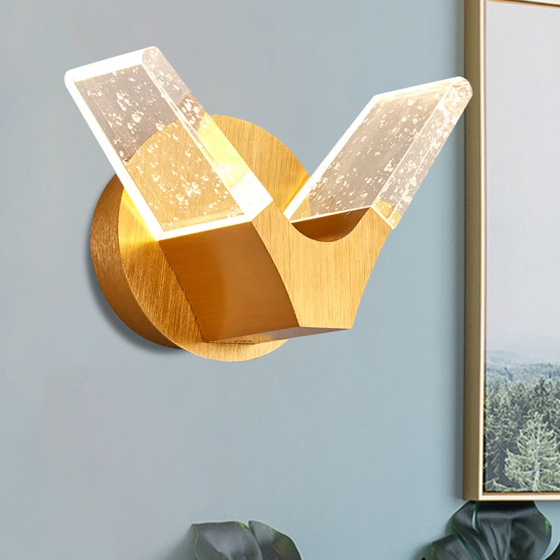 Original Gold Wings product photograph showing the gold backplate and two clear wings