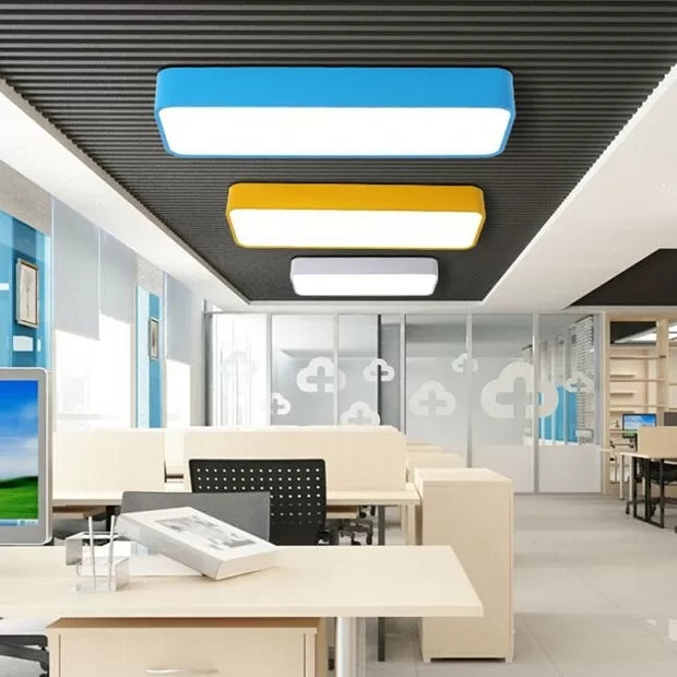 Candy Colored LED Ceiling Lamp for Baby and Kids' Bedroom - Acrylic Linear Mount